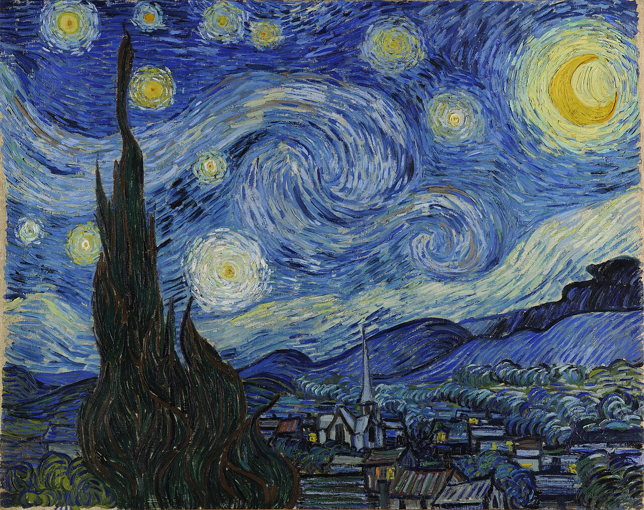 La noche estrellada - Van Gogh